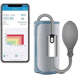 ViATOM Bloeddrukmeter Bovenarm voor thuisgebruik | Professionele/reizen Bluetooth-bloeddrukmeter Grote manchet met app iOS/Android | Draagbare digitale BP-monitoren synchroniseren met Apple Health