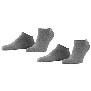 ESPRIT Heren Korte sokken Basic Uni 2-Pack M SN Katoen Kort eenkleurig Multipack 2 Paar, Grijs (Light Grey Melange 3390), 39-42