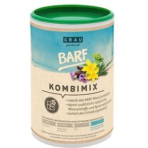 GRAU - het origineel - BARF-KombiMix, complete mengeling voor BARFing, natuurlijke all-round verzorging, 1 verpakking (1 x 400 g), aanvullend diervoeder voor honden