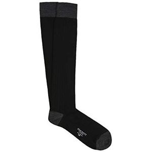Hackett London Heren Merino Socks Long Kniekousen, 999, zwart, Medium/Large