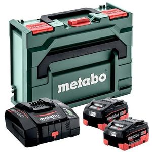 metabo Basisset - 2 x LiHD 18 V / 10 Ah accu's + ASC 290 snellader in MetaBOX 145 - krachtig, duurzaam - professionele kwaliteit