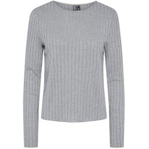 PIECES - PCIRIS - Shirt - Grijs - Lange Mouwen