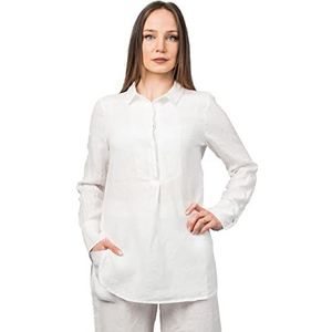 Dalle Piane Cashmere - Shirt 100% linnen, wit, één maat, wit, Eén maat
