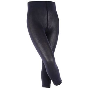 FALKE Uniseks-kind Legging Cotton Touch K LE Katoen Eenkleurig 1 Paar, Blauw (Dark Navy 6370) nieuw - milieuvriendelijk, 80-92