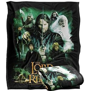 LORD OF THE RINGS Silky Touch Super Soft Sprei Deken, 152 x 127 cm