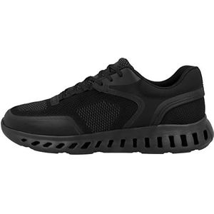 Geox U Outstream Sneakers voor heren, zwart, 45 EU, zwart, 45 EU