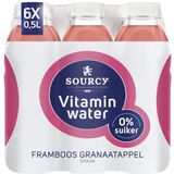 Sourcy Vitaminwater Framboos Granaatappel 6 x 50 cl PET