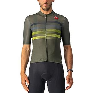 CASTELLI 4522016-075 Endurance Pro Jersey heren T-shirt Military Green/Blue-Sulphur XXL