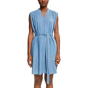 ESPRIT Dames jurk, 902/Blauw middelgroot wassen, 36