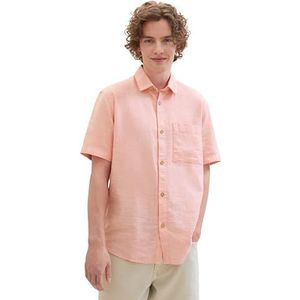 TOM TAILOR Denim heren overhemd, 35704 - Clear Coral Herringbone, XL