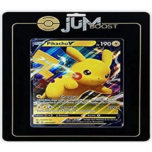 Pikachu V SWSH061 Jumbo Jumboost X - Gezelschapsspel voor 4.5 spelers, met 1 gigantische JUMBO Pokemon-kaart