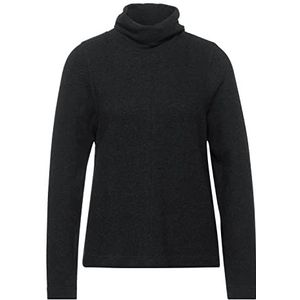 Street One Dames 317179 T-Shirt, Antraciet Melange, 44
