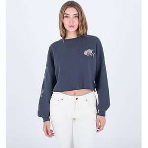 Hurley Panther Cropped Crew Grijs