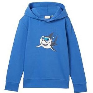 TOM TAILOR Sweatshirt voor jongens, 34662 - Soft Sapphire Blue, 128/134 cm