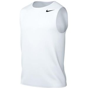 Nike M Nk DF Tee Rlgd SL Reset T-shirt heren, wit/zwart, XXL