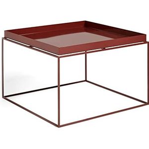 Hay Tray Table Grote bijzettafel, staal, chocolade HIGH Gloss, 35 cm