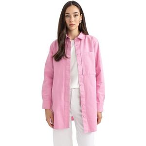 DeFacto Dames Tunic Shirt, roze, M