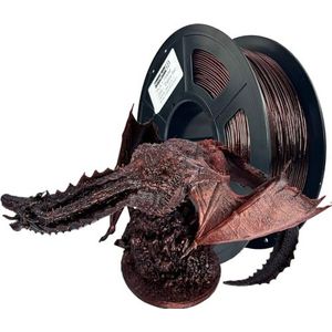 Stronghero3D PLA 3D-printerfilament 1,75 mm, schaduwrood, hoekverkleuring, kleurveranderingsfilament, nauwkeurigheid +/- 0,05 mm, nettogewicht 1 kg voor Ender3 Cr10