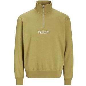 Jack & Jones Jorvesterbro Sweat Quarter Zip Hn Noos, cedar, S
