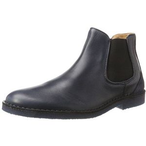 Selected Heren Shhroyce Leather Chelsea boots, Blauw donker saffier, 44 EU