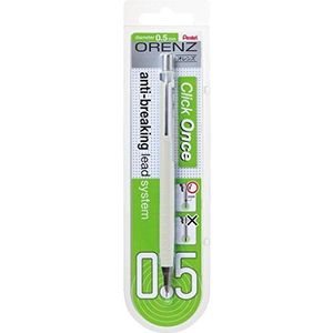 Pentel ORENZ PP505 vulpotlood met anti-stiftbreuk-technologie, 0,5 mm, hardheid B, wit (1 stuks)