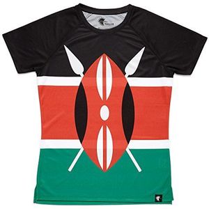 hoopoe running apparel Kenia dames T-shirt, korte mouwen, hardlopen, gym #Maasai