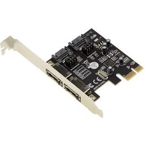 KALEA-INFORMATIQUE PCI Express PCIe 2 SATA 3 controller kaart met interne SATA en externe eSATA aansluitingen. ASM1061 chipset