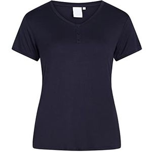 CCDK Copenhagen CCDK T-shirt met korte mouwen voor dames, donker marineblauw, pajama top, klein