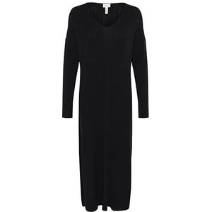 Part Two LiuPW Damesjurk, rechte pasvorm, lange mouwen, Zwart, L