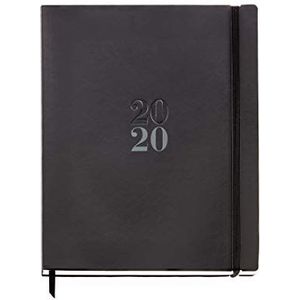 Miquelrius 25035 agenda 2020, weekoverzicht, verticaal, 210 x 270 mm, zwart