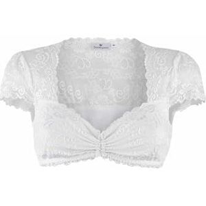 Stockerpoint Jasmin Dirndlblouse voor dames, wit, 36