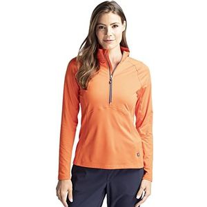 Cutter & Buck Women's Long Sleeve Adapt Eco Knit Half Zip Pullover, College Orange, XL