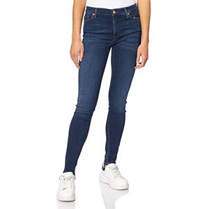 7 for all mankind - Skinny jeans - dames, blauw (Dark Blue Dk), 27W x 30L