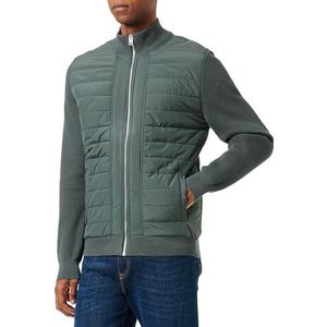 s.Oliver Sales GmbH & Co. KG/s.Oliver Gebreid vest voor heren, met stiksel, groen, XXL