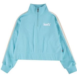 Levi's Kids Meisje Lvg Half Zip w/Taping Hooded Sweatshirt, Angel Blauw, 12 Jaren