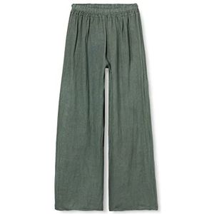 Bonamaison Dames Trlsc101502 Casual broek, licht kaki, 12 UK, Licht Kaki, 38
