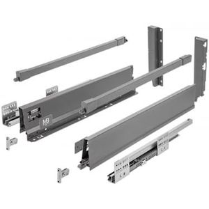 GTV - Modern Box Pro laderails, L = 350 mm, H = 199 mm, antraciet, lade met stil sluiten, de synchronisatie van de rijweg van de geleiders, belasting tot 40 kg, PB-MBPRO-KPL350C