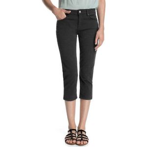 ESPRIT Capri-jeans voor dames, capri-lengte met gekleurd dessin, zwart (black 001), 28W
