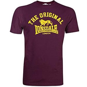 Lonsdale Origineel T-shirt voor heren, Vintage ossenbloed, 3XL