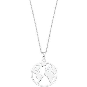 Amor Ketting met hanger Dames Halsketting, 45 cm, Zilver, Geleverd in een juwelen geschenkverpakking, 2026028