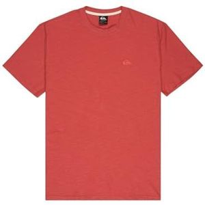 Quiksilver - Slub Roundneck - T-shirt - Rood - Korte Mouwen