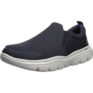 Skechers Go Walk Evolution Ultra-Impeccable Sneakers voor heren, marineblauw grijs, 46 EU