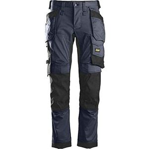 Snickers Workwear AllroundWork Elastische broek met drijvende zakken, marineblauw-zwart, maat 154, 38 W/35 l, uniseks, volwassenen