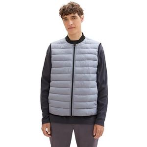 TOM TAILOR Denim heren vest, 10716 - Strut Grey, XL
