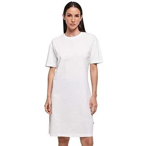 Build Your Brand Biologische oversized T-shirtjurk voor dames, Wit, 4XL