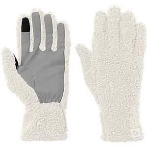 Jack Wolfskin Dames HIGH CURL Glove W Handschoen, Cotton White, S, Katoen wit, S