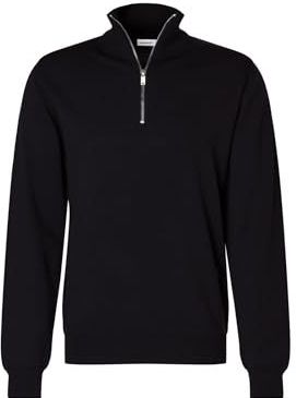 Seidensticker - Herentrui - Blauw - Merinowol - Met Ritssluiting