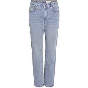 Noisy may Dames Nmguthie Hw Straight Jeans Vi375lb Noos, blauw (light blue denim), 25W x 30L