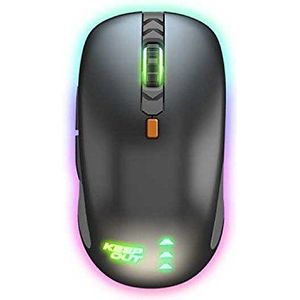 Gaming-muis, optimale lasermuis voor gamers, 7 programmeerbare toetsen, USB-poort, ergonomisch design, RGB verlicht, 16000 dpi, robuust*