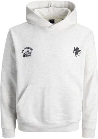 JACK & JONES Sweatshirt  zwart / wit